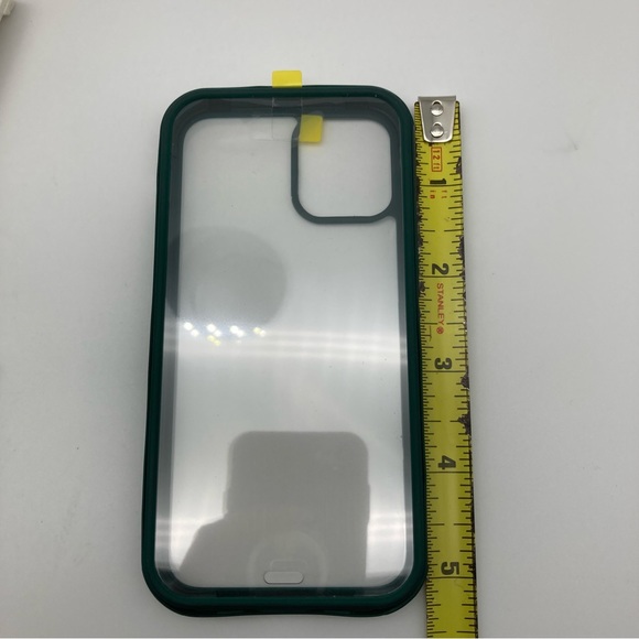 iPhone 12 mini case with built in hard tempered glass Green - Picture 6 of 12